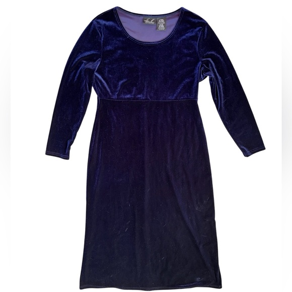 Kathie Lee Collection Dresses & Skirts - Vintage 90s Kathie Lee velvet dress maxi